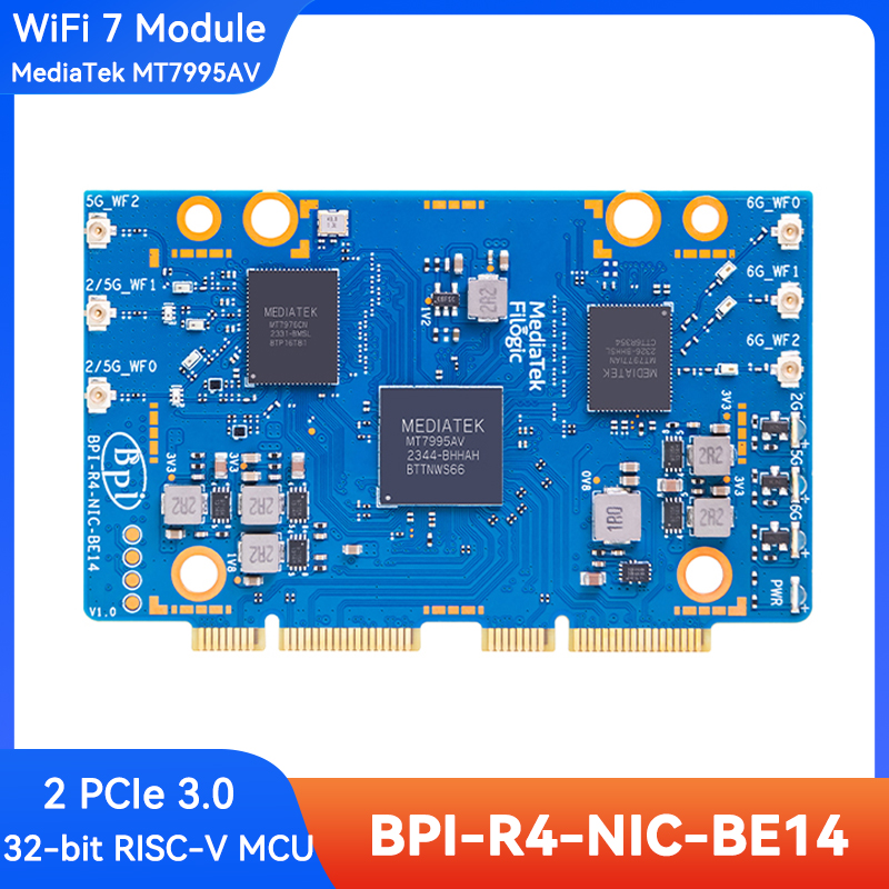 Bananapi Bpi R4 Wifi 7 - Banana Pi BPI-R4-NIC-BE14 WiFi 7-module MediaTek