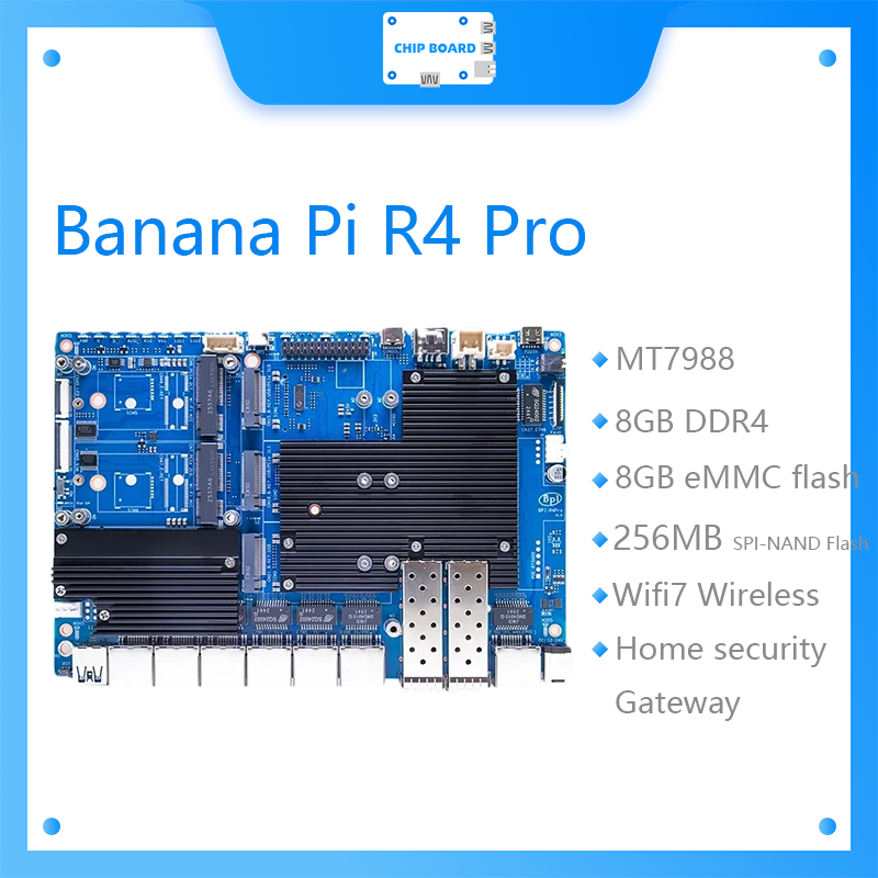 Bananapi Bpi R4 Wifi 7 - Banana Pi BPI-R4 Pro-bord biedt 2x
